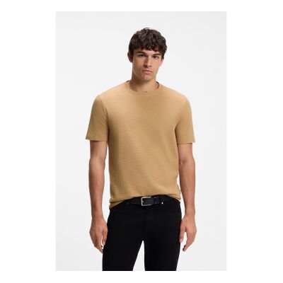 Boss für Herren. 50452680 Tiburt T-shirt 240 beige (M), Lässig, Baumwolle, Kurzarm Boss für Herren. 50452680 Tiburt T-shirt 240 beige (M), Lässig, Baumwolle, Kurzarm