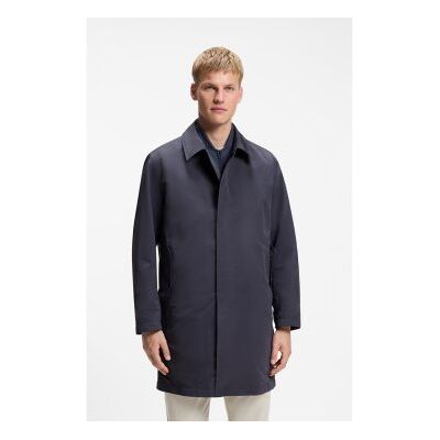 Boss für Herren. 50562427 Mantel Ofine marineblau (48), Lässig, Polyester Boss für Herren. 50562427 Mantel Ofine marineblau (48), Lässig, Polyester