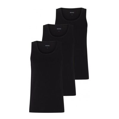 Boss für Herren. 50475278 Pack 3 T-Shirts Klassisch Schwarz (M), Baumwolle, Ärmellos / Hosenträger Boss für Herren. 50475278 Pack 3 T-Shirts Klassisch Schwarz (M), Baumwolle, Ärmellos / Hosenträger