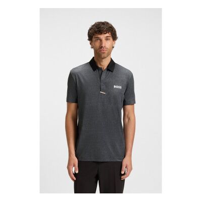 Boss für Herren. 50549460 Paddytech Poloshirt schwarz (M), Lässig, Polyester, Kurzarm Boss für Herren. 50549460 Paddytech Poloshirt schwarz (M), Lässig, Polyester, Kurzarm