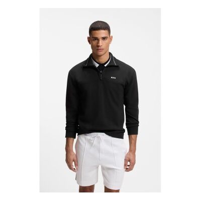 Boss für Herren. 50558580 Baumwoll-Sweatshirt Logo-Stickerei schwarz (M), Lässig, Baumwolle Boss für Herren. 50558580 Baumwoll-Sweatshirt Logo-Stickerei schwarz (M), Lässig, Baumwolle
