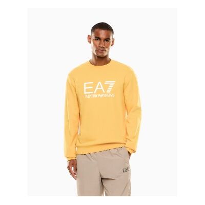 EA7 für Herren. 7M002278_AF22266 Core Identity Sweatshirt in Gold (XS), Lässig, Grün, Baumwolle, Kurzarm EA7 für Herren. 7M002278_AF22266 Core Identity Sweatshirt in Gold (XS), Lässig, Grün, Baumwolle, Kurzarm