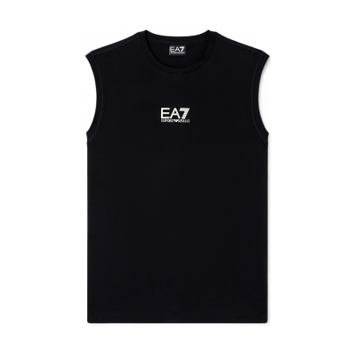 EA7 für Herren. 7M001405_AF22264 Graphic Series T-shirt schwarz (M), Lässig, Baumwolle, Ärmellos / Hosenträger EA7 für Herren. 7M001405_AF22264 Graphic Series T-shirt schwarz (M), Lässig, Baumwolle, Ärmellos / Hosenträger