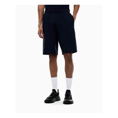 EA7 für Herren. 7M001481_AF12660 Bermuda Logo Series in Marine-Interlock (S), Lässig, Sportlich, Baumwolle EA7 für Herren. 7M001481_AF12660 Bermuda Logo Series in Marine-Interlock (S), Lässig, Sportlich, Baumwolle