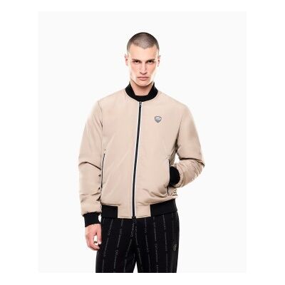 EA7 für Herren. 8NPB12_PN7LZ Beige Premium Shield Bomberjacke (L), Lässig, Polyester EA7 für Herren. 8NPB12_PN7LZ Beige Premium Shield Bomberjacke (L), Lässig, Polyester
