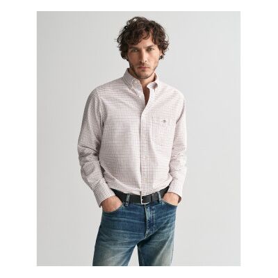 Gant für Herren. 3240255 Tattersall Classic Regular Fit Kariertes Oxford-Hemd weiß (L), Lässig, Langarm, Bio-Baumwolle, Nachhaltig Gant für Herren. 3240255 Tattersall Classic Regular Fit Kariertes Oxford-Hemd weiß (L), Lässig, Langarm, Bio-Baumwolle, Nachhaltig