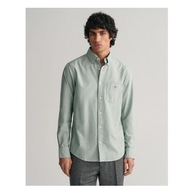 Gant für Herren. 3000200 Regular Fit Oxford Hemd grün (L), Lässig, Baumwolle, Klassisch, Langarm Gant für Herren. 3000200 Regular Fit Oxford Hemd grün (L), Lässig, Baumwolle, Klassisch, Langarm