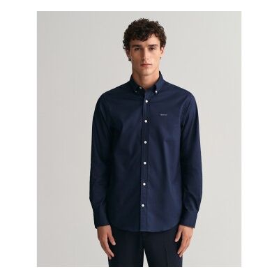 Gant für Herren. 3000300 Pinpoint Oxford Hemd Regular Fit navy (L), Lässig, Baumwolle, Langarm, Marine Gant für Herren. 3000300 Pinpoint Oxford Hemd Regular Fit navy (L), Lässig, Baumwolle, Langarm, Marine