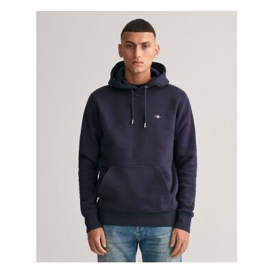 Gant für Herren. 2007058 Shield Hoodie blau (3XL), Lässig, Baumwolle, Langarm, Marine Gant für Herren. 2007058 Shield Hoodie blau (3XL), Lässig, Baumwolle, Langarm, Marine