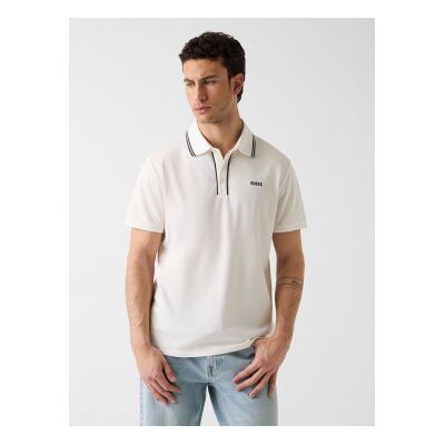 Guess für Herren. M6GP27K3179 Polo Paul Pique weiß (XXL), Lässig, Baumwolle, Kurzarm Guess für Herren. M6GP27K3179 Polo Paul Pique weiß (XXL), Lässig, Baumwolle, Kurzarm