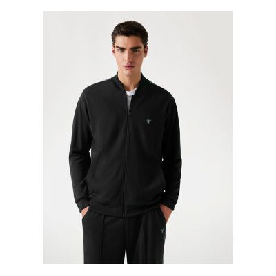 Guess für Herren. M5YQ04KCBR2 Sweatshirt Monaco Ponte schwarz (M), Lässig, Viskose Guess für Herren. M5YQ04KCBR2 Sweatshirt Monaco Ponte schwarz (M), Lässig, Viskose