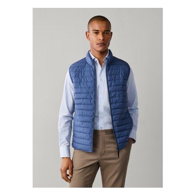 Hackett London für Herren. HM4000197 Weste Ultra blau (L), Lässig, Polyester Hackett London für Herren. HM4000197 Weste Ultra blau (L), Lässig, Polyester