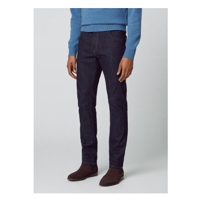 Hackett London für Herren. HM212515 Jeans Rinse navy (34/32), Lässig, Baumwolle, Denim, Nachhaltig, Marine Hackett London für Herren. HM212515 Jeans Rinse navy (34/32), Lässig, Baumwolle, Denim, Nachhaltig, Marine