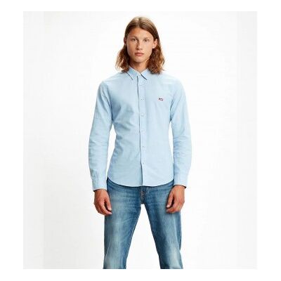 Levi's für Herren. 86625-0005 Batterie Hausmarke Slim Fit Hemd blau (S), Lässig, Baumwolle, Langarm Levi's für Herren. 86625-0005 Batterie Hausmarke Slim Fit Hemd blau (S), Lässig, Baumwolle, Langarm