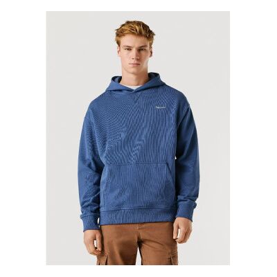 Pepe Jeans für Herren. PM5800155 Sweatshirt Geo Small Logo blau (M), Lässig, Baumwolle Pepe Jeans für Herren. PM5800155 Sweatshirt Geo Small Logo blau (M), Lässig, Baumwolle