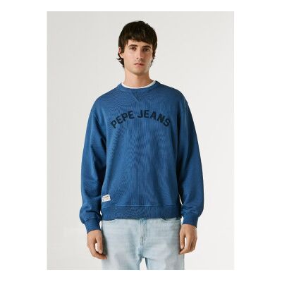 Pepe Jeans für Herren. PM5800146 Gio Crew Sweatshirt blau (XL), Lässig, Baumwolle Pepe Jeans für Herren. PM5800146 Gio Crew Sweatshirt blau (XL), Lässig, Baumwolle