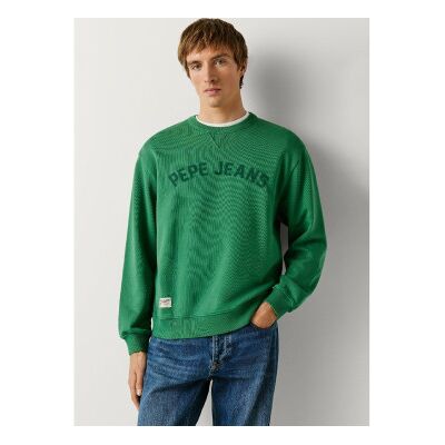 Pepe Jeans für Herren. PM5800146 Gio Crew Sweatshirt grün (M), Lässig, Baumwolle Pepe Jeans für Herren. PM5800146 Gio Crew Sweatshirt grün (M), Lässig, Baumwolle
