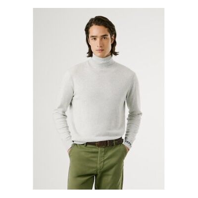 Pepe Jeans für Herren. PM7000011 Andre Schildkrötenpullover grau (L), Lässig, Baumwolle Pepe Jeans für Herren. PM7000011 Andre Schildkrötenpullover grau (L), Lässig, Baumwolle