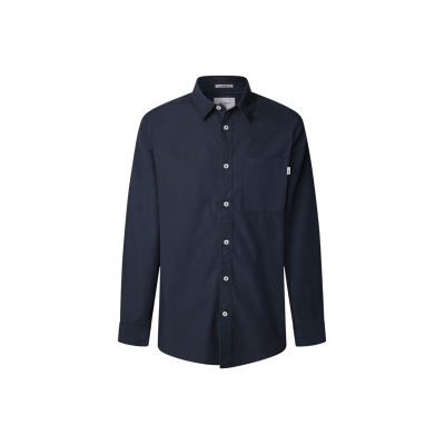 Pepe Jeans für Herren. PM3090838 Creed navy shirt (L), Lässig, Baumwolle, Langarm, Marine Pepe Jeans für Herren. PM3090838 Creed navy shirt (L), Lässig, Baumwolle, Langarm, Marine