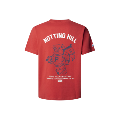 Pepe Jeans für Herren. PM5010319 Gideon T-shirt rot (L), Lässig, Baumwolle, Kurzarm Pepe Jeans für Herren. PM5010319 Gideon T-shirt rot (L), Lässig, Baumwolle, Kurzarm