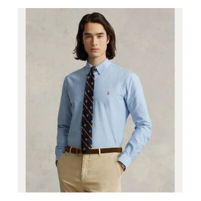Polo Ralph Lauren für Herren. 710792041002 Custom Fit Oxford Hemd blau (L), Lässig, Baumwolle, Langarm Polo Ralph Lauren für Herren. 710792041002 Custom Fit Oxford Hemd blau (L), Lässig, Baumwolle, Langarm