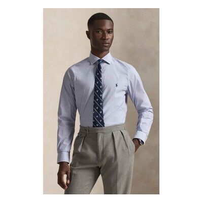 Polo Ralph Lauren für Herren. 712827064001 Schmal geschnittenes Popeline-Hemd blau (38), Lässig, Baumwolle, Klassisch, Langarm Polo Ralph Lauren für Herren. 712827064001 Schmal geschnittenes Popeline-Hemd blau (38), Lässig, Baumwolle, Klassisch, Langarm