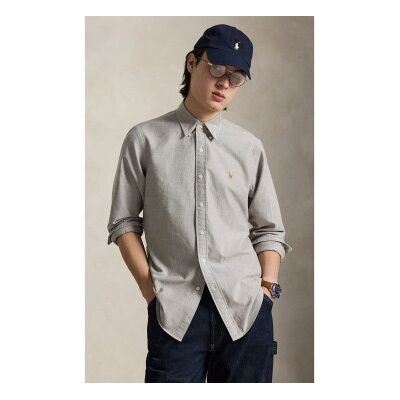 Polo Ralph Lauren für Herren. 710805562503 Das kultige taupefarbene Oxford-Hemd (XS), Lässig, Baumwolle, Langarm Polo Ralph Lauren für Herren. 710805562503 Das kultige taupefarbene Oxford-Hemd (XS), Lässig, Baumwolle, Langarm