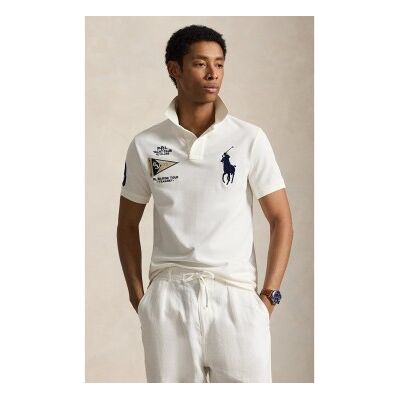 Polo Ralph Lauren für Herren. 710B21921003 Poloshirt mit Big Pony Custom Slim Fit weiß (XL), Lässig, Baumwolle, Kurzarm Polo Ralph Lauren für Herren. 710B21921003 Poloshirt mit Big Pony Custom Slim Fit weiß (XL), Lässig, Baumwolle, Kurzarm