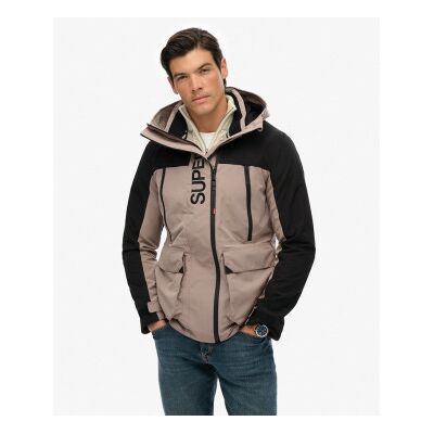 Superdry für Herren. M5012240A Jacke Block beige (M), Lässig, Polyester Superdry für Herren. M5012240A Jacke Block beige (M), Lässig, Polyester