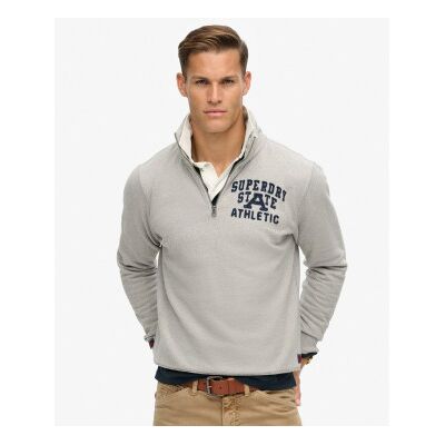 Superdry für Herren. M2014088A Vintage Athletic Pullover grau (S), Lässig, Baumwolle Superdry für Herren. M2014088A Vintage Athletic Pullover grau (S), Lässig, Baumwolle