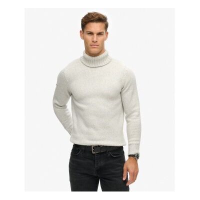 Superdry für Herren. M6110618A Jersey Brushed Roll hellgrau (XL), Lässig, Polyester Superdry für Herren. M6110618A Jersey Brushed Roll hellgrau (XL), Lässig, Polyester