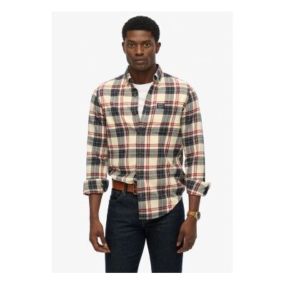 Superdry für Herren. M4011047A Braunes Holzfällerhemd (3XL), Lässig, Baumwolle, Langarm Superdry für Herren. M4011047A Braunes Holzfällerhemd (3XL), Lässig, Baumwolle, Langarm