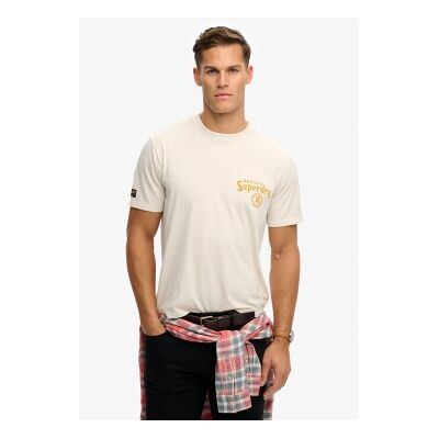 Superdry für Herren. M1012248A T-Shirt Tokyo Narrative Loose beige (M), Lässig, Baumwolle, Kurzarm Superdry für Herren. M1012248A T-Shirt Tokyo Narrative Loose beige (M), Lässig, Baumwolle, Kurzarm