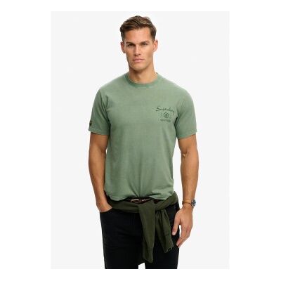 Superdry für Herren. M1012248A T-Shirt Tokyo Narrative Loose grün (XXL), Lässig, Baumwolle, Kurzarm Superdry für Herren. M1012248A T-Shirt Tokyo Narrative Loose grün (XXL), Lässig, Baumwolle, Kurzarm