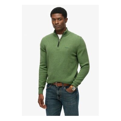 Superdry für Herren. M6110688A Grüner Wollpullover (XXL), Lässig, Wolle Superdry für Herren. M6110688A Grüner Wollpullover (XXL), Lässig, Wolle
