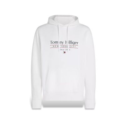 Tommy Hilfiger für Herren. MW0MW38672 Sweatshirt mit Kapuze und weißem Logo (XXL), Lässig, Baumwolle Tommy Hilfiger für Herren. MW0MW38672 Sweatshirt mit Kapuze und weißem Logo (XXL), Lässig, Baumwolle