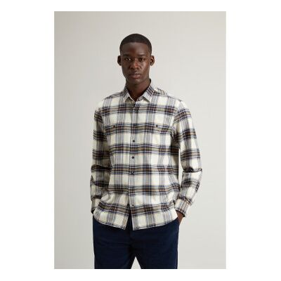 Woolrich für Herren. CFWOSI2001MRUT5058 Kariertes Flanellhemd in Off-White (XL), Weiß, Lässig, Baumwolle, Langarm Woolrich für Herren. CFWOSI2001MRUT5058 Kariertes Flanellhemd in Off-White (XL), Weiß, Lässig, Baumwolle, Langarm