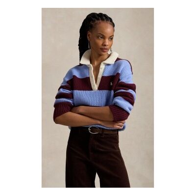 Polo Ralph Lauren für Damen. 211B17752001 Blaues Rugby-Shirt aus Wollmischung (XS), Lässig, Mehrfarbig, Wolle, Langarm Polo Ralph Lauren für Damen. 211B17752001 Blaues Rugby-Shirt aus Wollmischung (XS), Lässig, Mehrfarbig, Wolle, Langarm