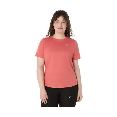 Asics für Damen. 2012D170 Core SS T-Shirt rosa (M), Lässig, Sportlich, Kurzarm, Recyceltes Polyester Asics für Damen. 2012D170 Core SS T-Shirt rosa (M), Lässig, Sportlich, Kurzarm, Recyceltes Polyester