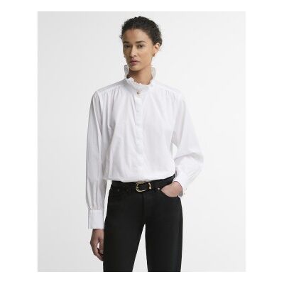 Barbour für Damen. LSH1785 Hemd Adina weiß (XS), Lässig, Synthetisch, Langarm Barbour für Damen. LSH1785 Hemd Adina weiß (XS), Lässig, Synthetisch, Langarm