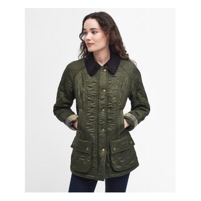 Barbour für Damen. LQU0471 Beadnell Polarquilt Jacke in Olivgrün (M), Lässig, Polyamid Barbour für Damen. LQU0471 Beadnell Polarquilt Jacke in Olivgrün (M), Lässig, Polyamid