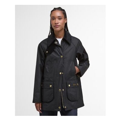 Barbour für Damen. LWX1402 Jacke aus gewachster Baumwolle Modern Beadnell Wax schwarz (L), Lässig Barbour für Damen. LWX1402 Jacke aus gewachster Baumwolle Modern Beadnell Wax schwarz (L), Lässig