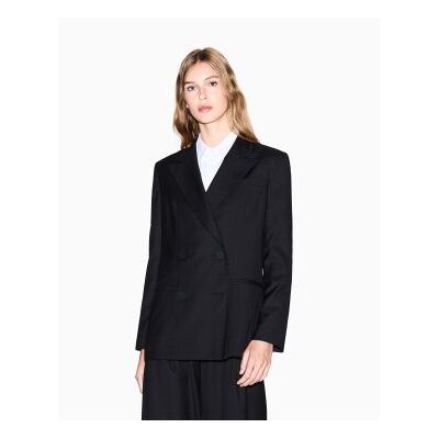 A X Armani Exchange für Damen. XW001414AF10855UC001 Americana Diseño schwarz (XXS), Lässig, Klassisch, Polyester A X Armani Exchange für Damen. XW001414AF10855UC001 Americana Diseño schwarz (XXS), Lässig, Klassisch, Polyester