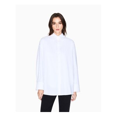 A X Armani Exchange für Damen. XW001424AF16631U0002 Relaxed Fit Hemd weiß (XL), Lässig, Baumwolle, Klassisch, Langarm A X Armani Exchange für Damen. XW001424AF16631U0002 Relaxed Fit Hemd weiß (XL), Lässig, Baumwolle, Klassisch, Langarm