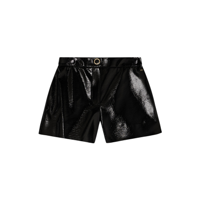 A X Armani Exchange für Damen. XW001815AF18859UC001 Hochtaillierte Shorts schwarz (XXS), Lässig, Viskose A X Armani Exchange für Damen. XW001815AF18859UC001 Hochtaillierte Shorts schwarz (XXS), Lässig, Viskose
