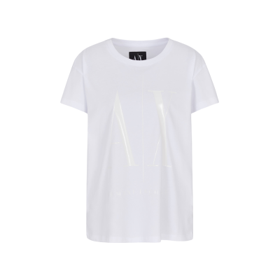 A X Armani Exchange für Damen. 8NYTCXYJG3ZU0002 Kurzarm-T-Shirt weiß (M), Lässig, Baumwolle A X Armani Exchange für Damen. 8NYTCXYJG3ZU0002 Kurzarm-T-Shirt weiß (M), Lässig, Baumwolle