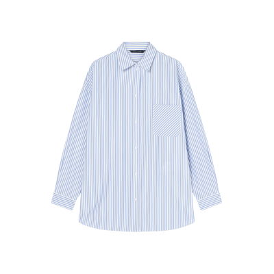 A X Armani Exchange für Damen. XW002034AF21535MB088 Blaues Hemd mit Merinokragen (M), Lässig, Polyester, Langarm A X Armani Exchange für Damen. XW002034AF21535MB088 Blaues Hemd mit Merinokragen (M), Lässig, Polyester, Langarm