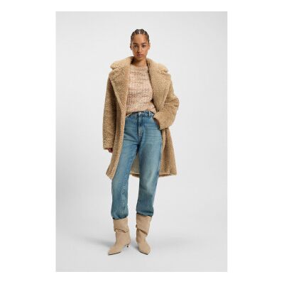Boss für Damen. 50548583 Beiger Mantel von Catedy (36), Lässig, Synthetisch Boss für Damen. 50548583 Beiger Mantel von Catedy (36), Lässig, Synthetisch