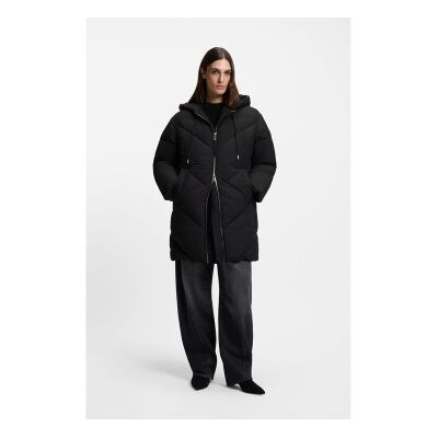 Boss für Damen. 50548027 Piapolly Mantel schwarz (S), Lässig, Polyester Boss für Damen. 50548027 Piapolly Mantel schwarz (S), Lässig, Polyester