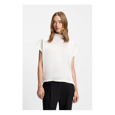 HUGO für Damen. 50525896 Caneli T-Shirt beige (44), Lässig, Synthetisch, Kurzarm HUGO für Damen. 50525896 Caneli T-Shirt beige (44), Lässig, Synthetisch, Kurzarm